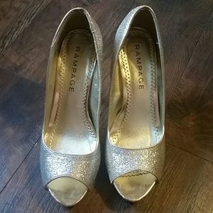 Glitter Gold Heels